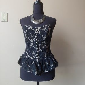Monteau lace shell Bustier